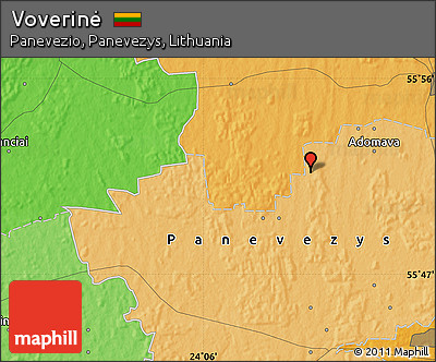 Political Map of Voverinė