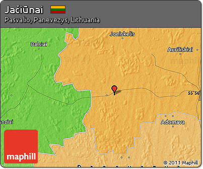 Political Map of Jačiūnai