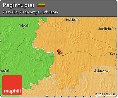Political Map of Pagirnupiai