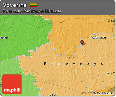 Political Map of Voverinė
