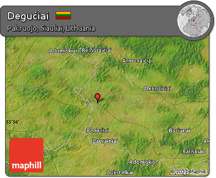 Satellite Map of Degučiai