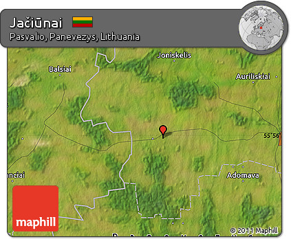 Satellite Map of Jačiūnai