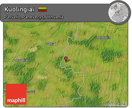 Satellite Map of Kuolingiai