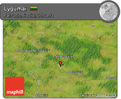 Satellite Map of Lygumai