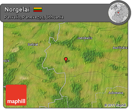 Satellite Map of Norgėlai
