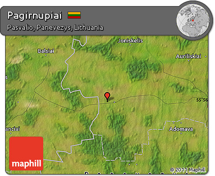 Satellite Map of Pagirnupiai