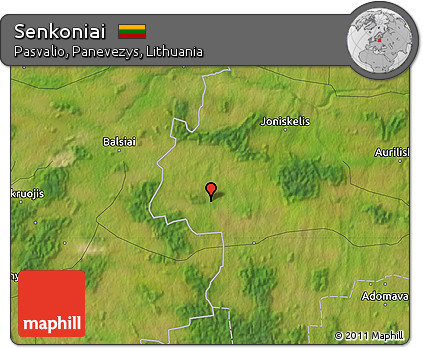 Satellite Map of Senkoniai