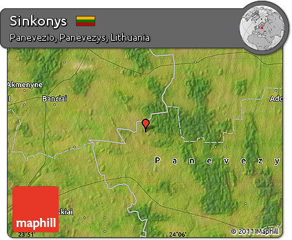 Satellite Map of Sinkonys