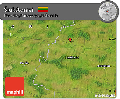 Satellite Map of Šiukštoniai