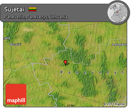 Satellite Map of Sujetai