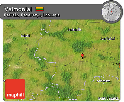 Satellite Map of Valmoniai