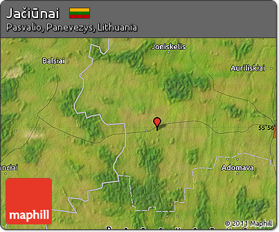 Satellite Map of Jačiūnai