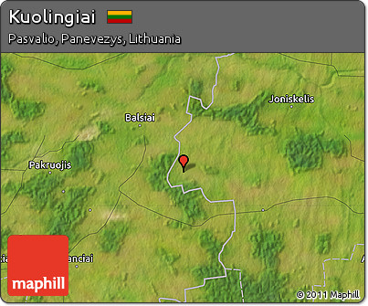 Satellite Map of Kuolingiai