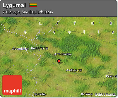 Satellite Map of Lygumai