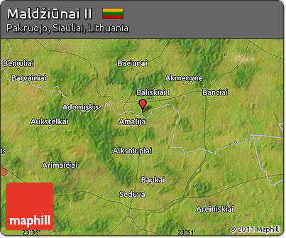 Satellite Map of Maldžiūnai II