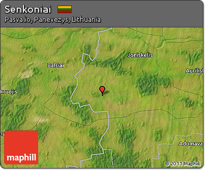 Satellite Map of Senkoniai
