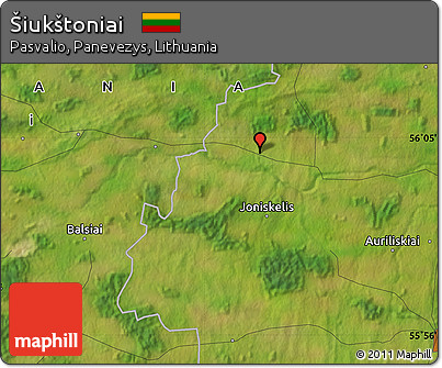 Satellite Map of Šiukštoniai