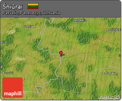 Satellite Map of Šniūrai