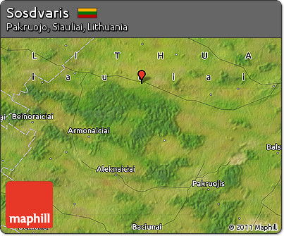 Satellite Map of Sosdvaris