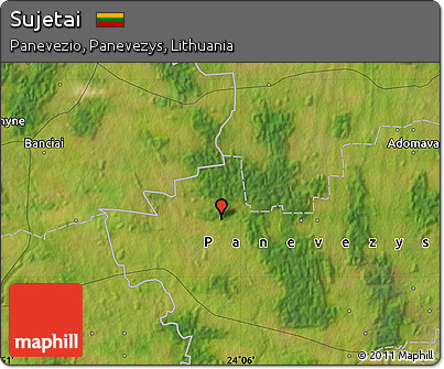 Satellite Map of Sujetai