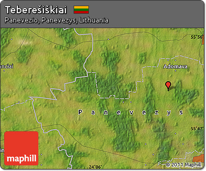 Satellite Map of Teberešiškiai