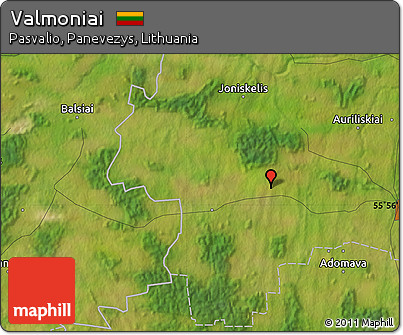 Satellite Map of Valmoniai