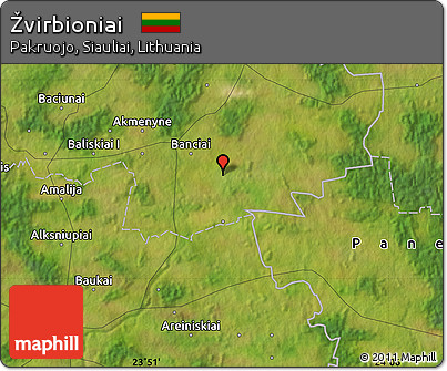 Satellite Map of Žvirbioniai