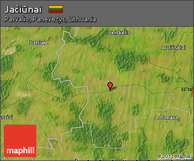 Satellite Map of Jačiūnai
