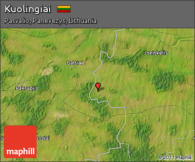 Satellite Map of Kuolingiai