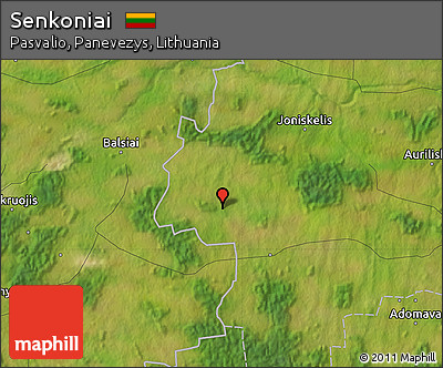 Satellite Map of Senkoniai