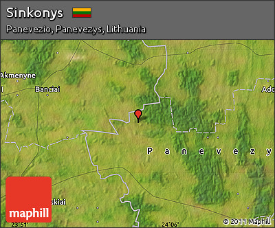 Satellite Map of Sinkonys