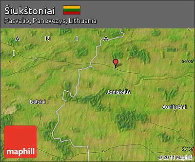 Satellite Map of Šiukštoniai