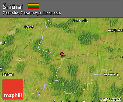 Satellite Map of Šniūrai