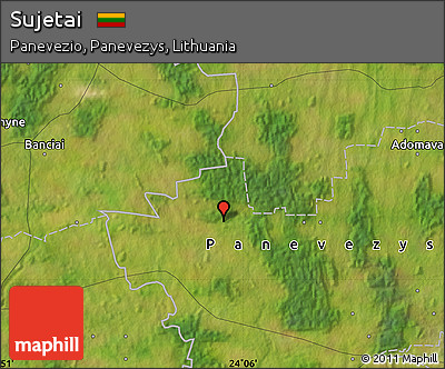 Satellite Map of Sujetai