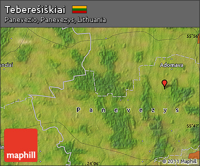 Satellite Map of Teberešiškiai