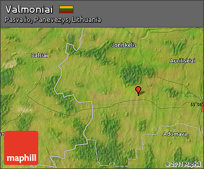 Satellite Map of Valmoniai