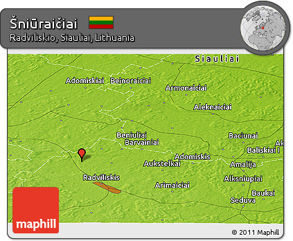 Physical Panoramic Map of Šniūraičiai