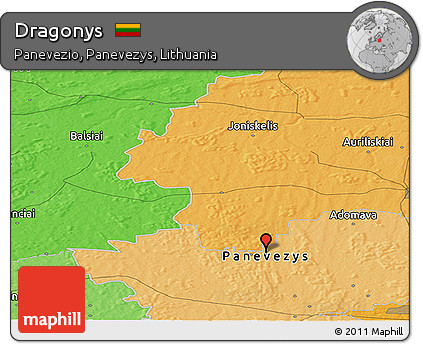 Political Panoramic Map of Dragonys