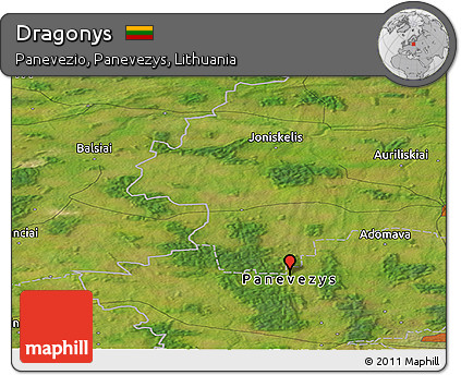 Satellite Panoramic Map of Dragonys