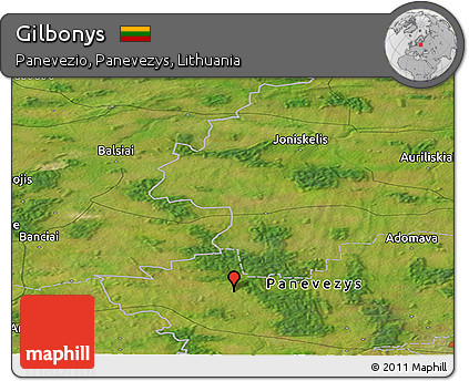 Satellite Panoramic Map of Gilbonys