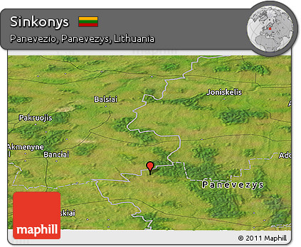 Satellite Panoramic Map of Sinkonys