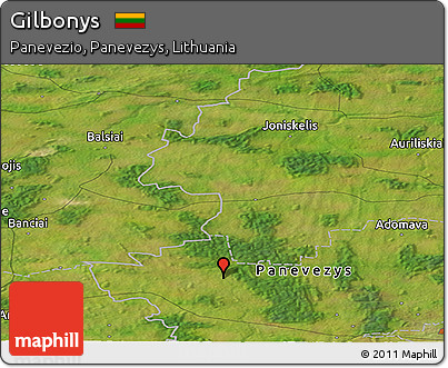 Satellite Panoramic Map of Gilbonys