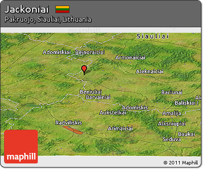 Satellite Panoramic Map of Jackoniai