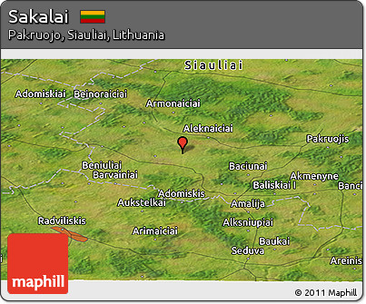 Satellite Panoramic Map of Sakalai