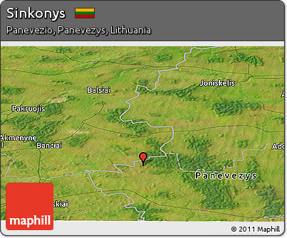 Satellite Panoramic Map of Sinkonys