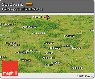 Satellite Panoramic Map of Sosdvaris