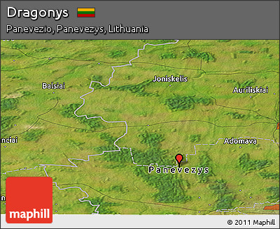 Satellite Panoramic Map of Dragonys