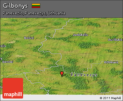 Satellite Panoramic Map of Gilbonys