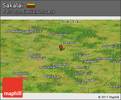 Satellite Panoramic Map of Sakalai
