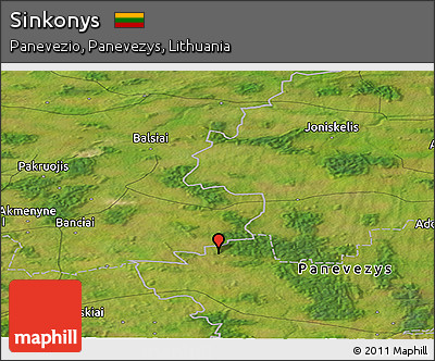 Satellite Panoramic Map of Sinkonys